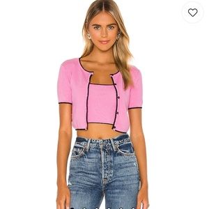 Amy Cardi Set In Pink